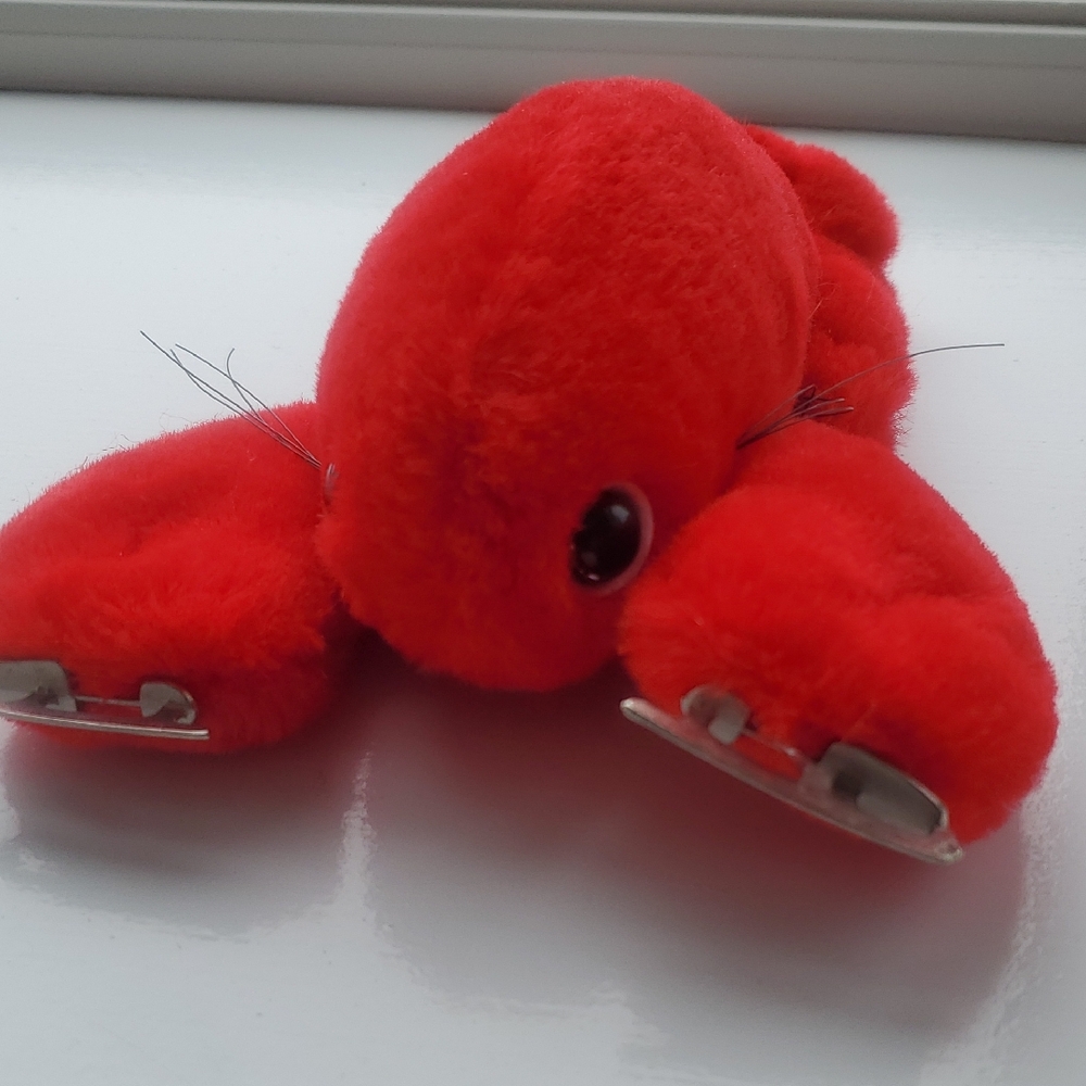 Ice Skating Lobster Plush Toy. Cute Coastal Gift. Nautucal Decor. Sea Life Plush